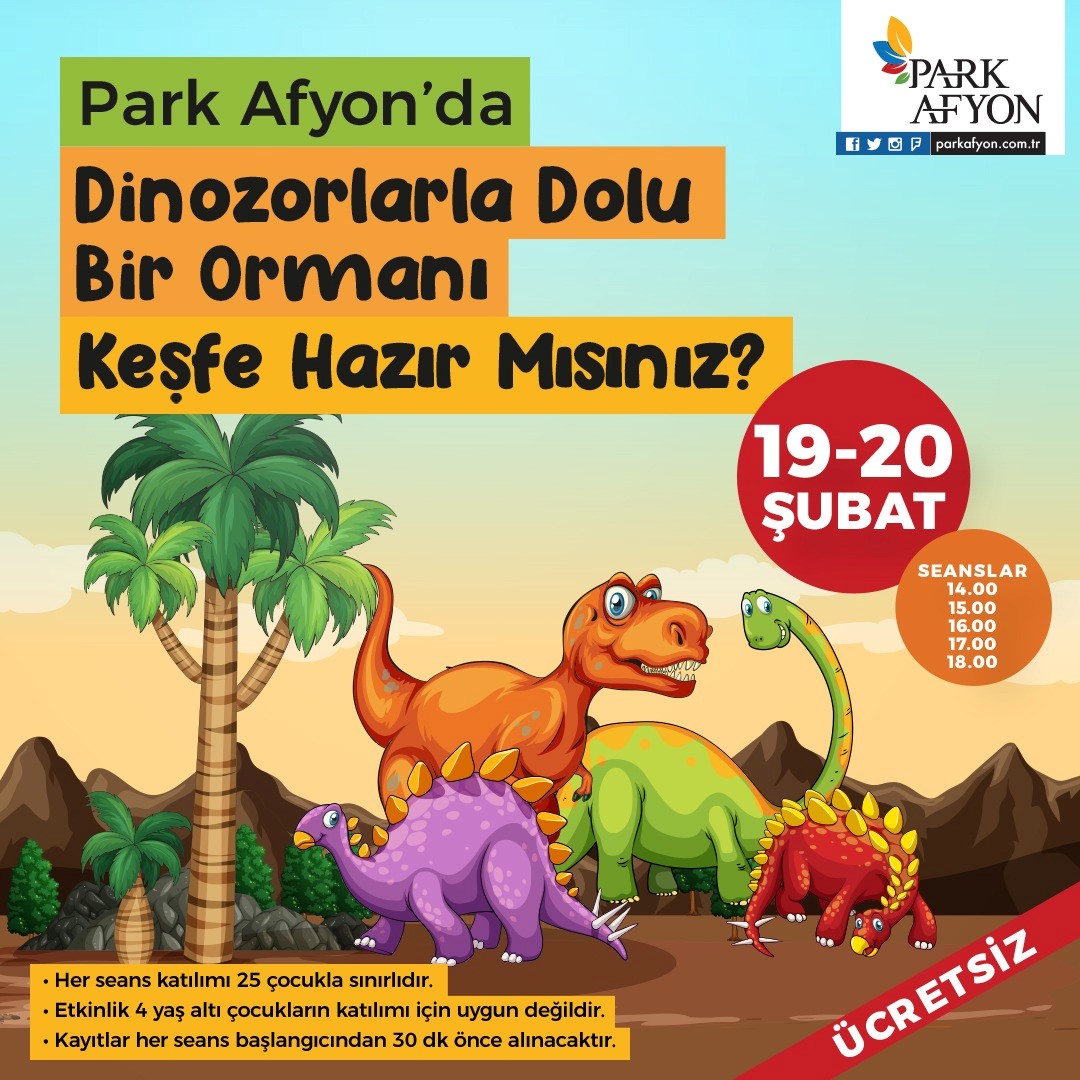 Park Afyon’da Dinozorlarla Dolu Ormanı Keşfe Hazır Mısınız?