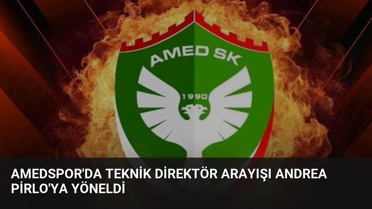Amedspor’da Teknik Direktör Arayışı Andrea Pirlo’ya Yöneldi
