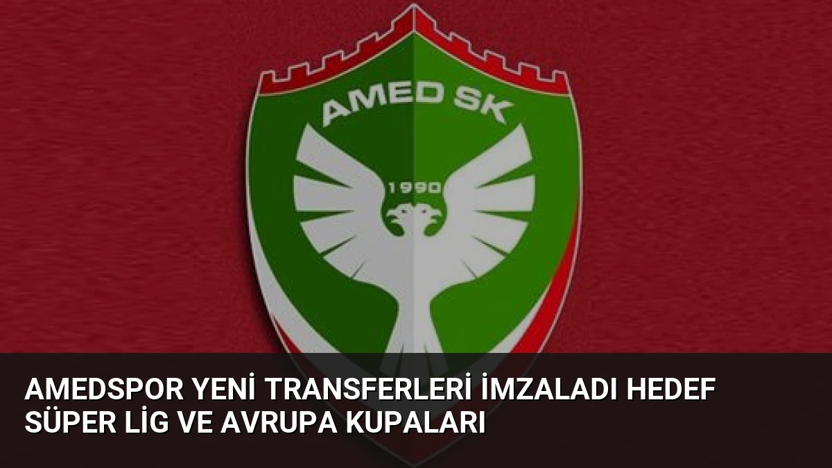 Amedspor Yeni Transferleri İmzaladı Hedef Süper Lig ve Avrupa Kupaları