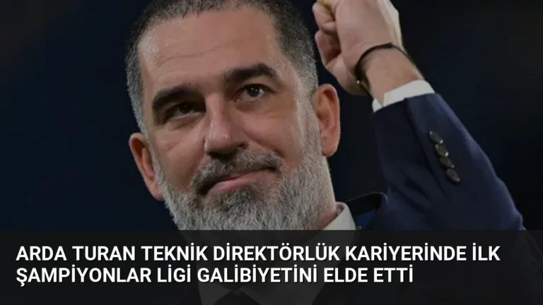 Arda Turan Teknik Direktörlük Kariyerinde İlk Şampiyonlar Ligi Galibiyetini Elde Etti