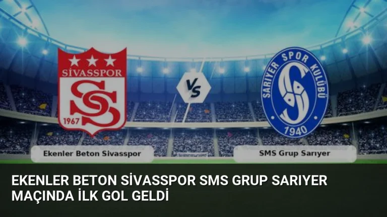 Ekenler Beton Sivasspor SMS Grup Sarıyer Maçında İlk Gol Geldi