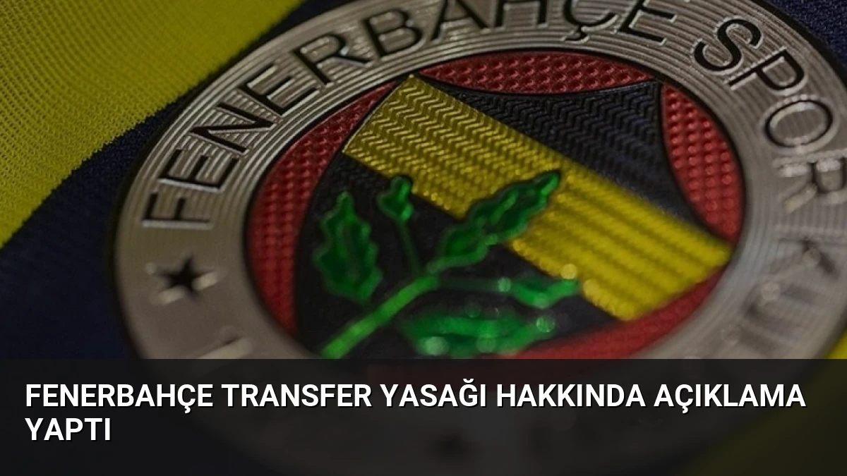 Fenerbahçe Transfer Yasağı Hakkında Açıklama Yaptı